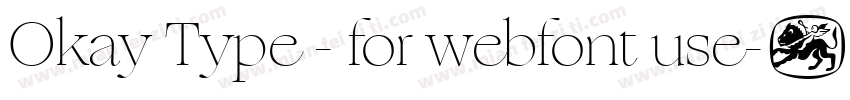 Okay Type - for webfont use字体转换